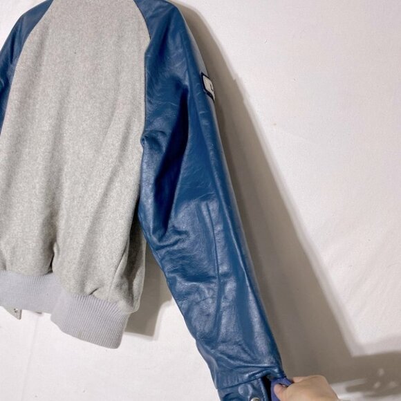 Vintage Hunters Manufacturing Co John Paul II Collegiate Bomber Varsity Jacket M - Picture 12 of 15